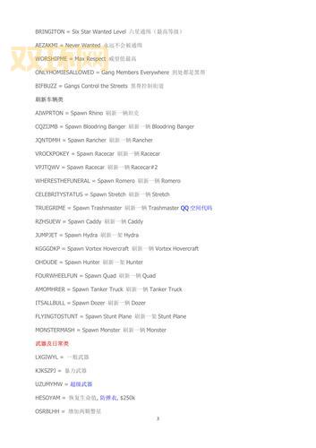罪恶都市重制版秘籍大全（PC手机通用版）