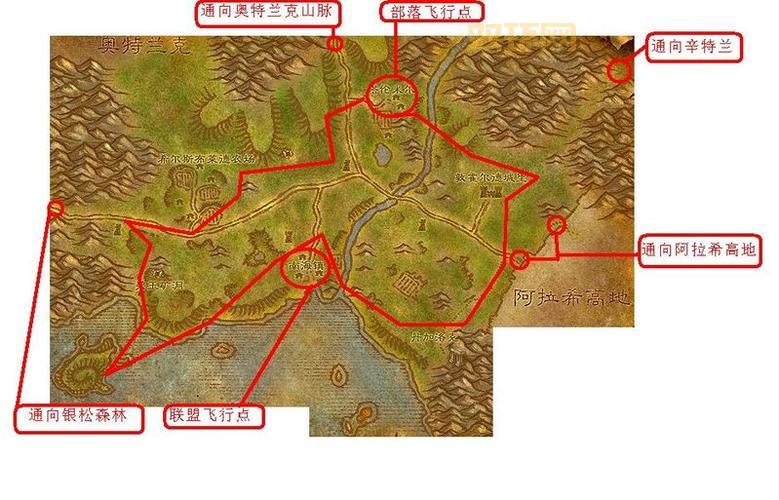 希尔斯布莱德丘陵飞行点路线攻略,萌新必看!