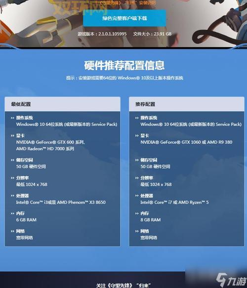 守望先锋配置要求详解:如何提升游戏体验