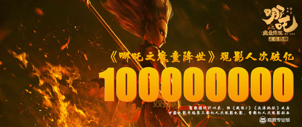 哪吒之魔童降世实时票房突破42亿，逼近复联4