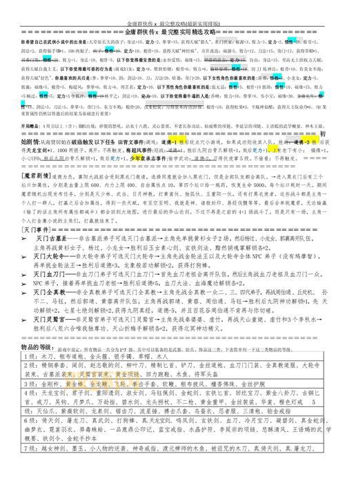 武侠群英传攻略哪里有?超详细秘籍分享给你!