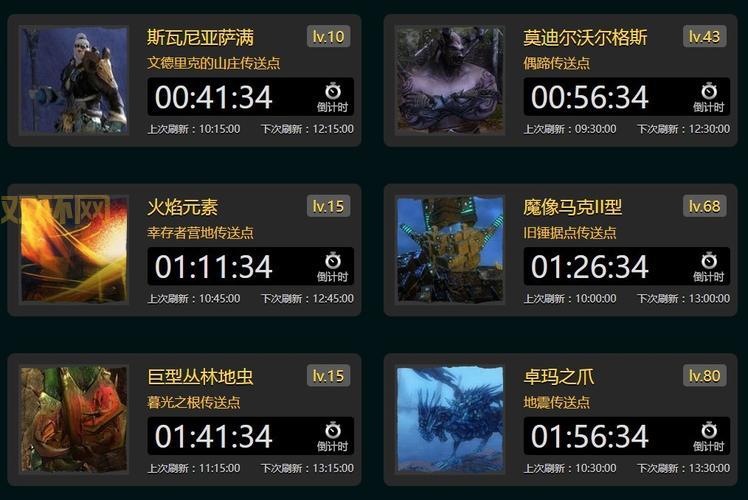 告别错过!激战2boss计时器,助你轻松把握每次机会。