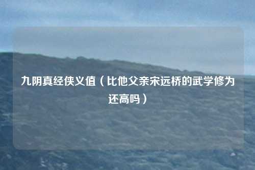九阴真经侠义值（比他父亲宋远桥的武学修为还高吗）
