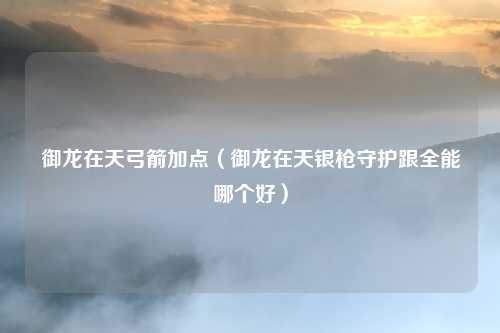 御龙在天弓箭加点（御龙在天银枪守护跟全能哪个好）