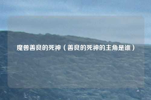 魔兽善良的死神(善良的死神的主角是谁)