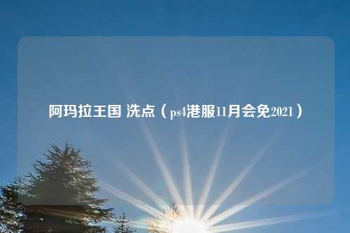 阿玛拉王国 洗点（ps4港服11月会免2021）