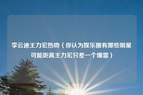 李云迪王力宏热吻(你认为娱乐圈有哪些明星可能距离王力宏只差一个爆雷)