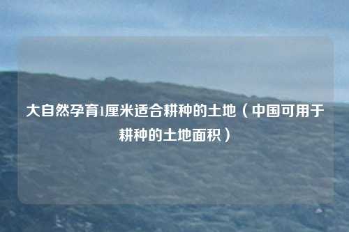 大自然孕育1厘米适合耕种的土地(中国可用于耕种的土地面积)
