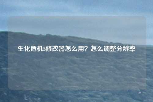 生化危机5修改器怎么用?怎么调整分辨率