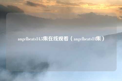 angelbeats14.5集在线观看（angelbeats14集）