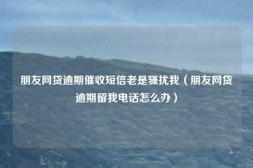 朋友网贷逾期催收短信老是骚扰我（朋友网贷逾期留我电话怎么办）