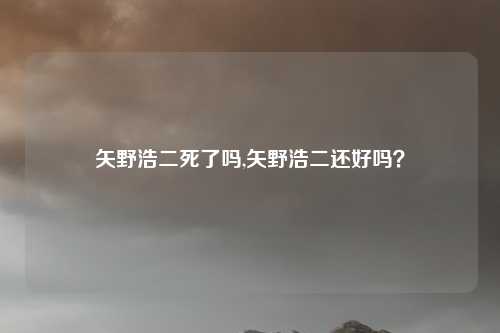 矢野浩二死了吗,矢野浩二还好吗?