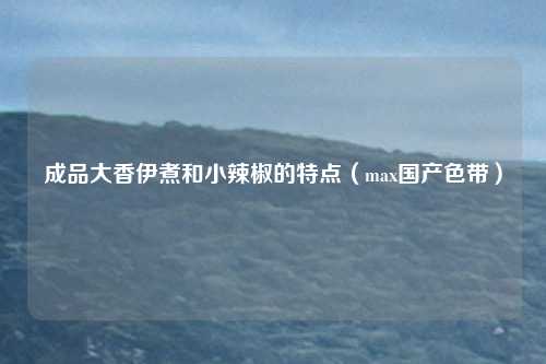 成品大香伊煮和小辣椒的特点（max国产色带）