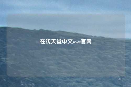 在线天堂中文www官网