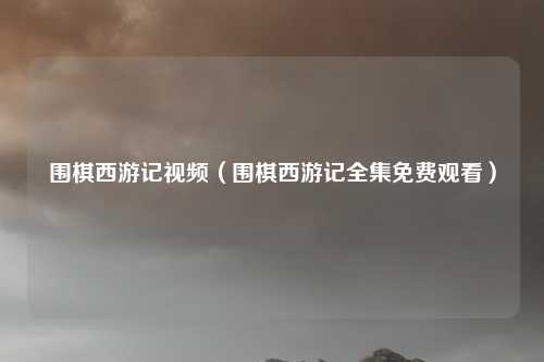 围棋西游记视频（围棋西游记全集免费观看）