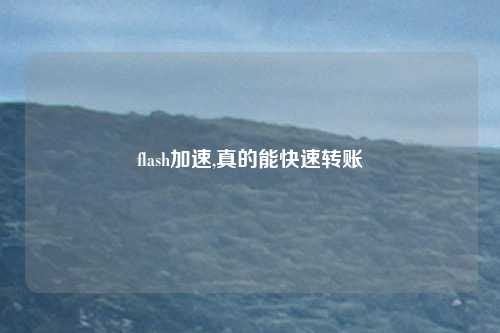 flash加速,真的能快速转账
