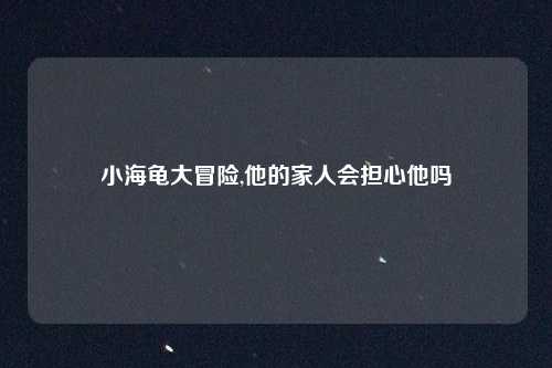 小海龟大冒险,他的家人会担心他吗