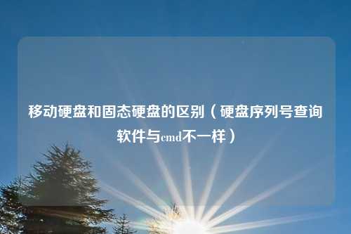 移动硬盘和固态硬盘的区别（硬盘序列号查询软件与cmd不一样）