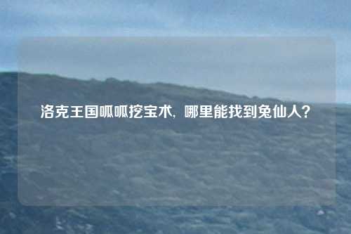洛克王国呱呱挖宝术, 哪里能找到兔仙人?