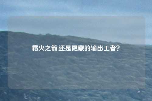 霜火之箭,还是隐藏的输出王者？