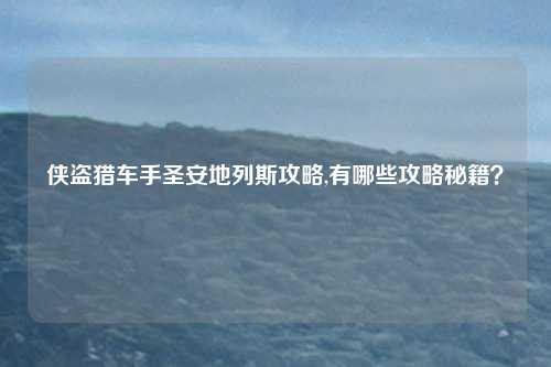 侠盗猎车手圣安地列斯攻略,有哪些攻略秘籍?