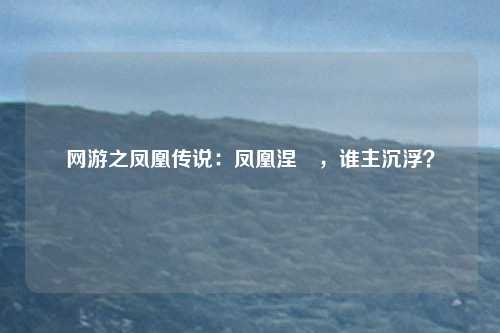 网游之凤凰传说：凤凰涅槃，谁主沉浮？