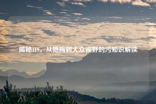 揭秘419,从隐晦到大众视野的污知识解读