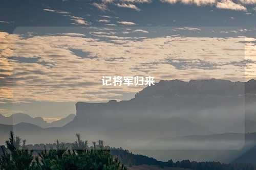 记将军归来