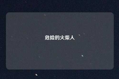 危险的火柴人