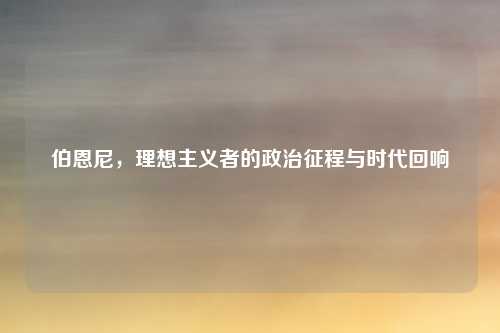伯恩尼，理想主义者的政治征程与时代回响