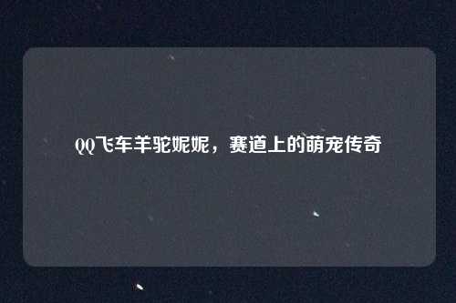 QQ飞车羊驼妮妮,赛道上的萌宠传奇