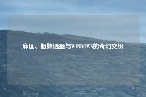 麻匪、姐妹谜题与WINDOWS的奇幻交织