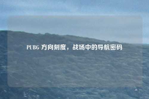 PUBG 方向刻度,战场中的导航密码
