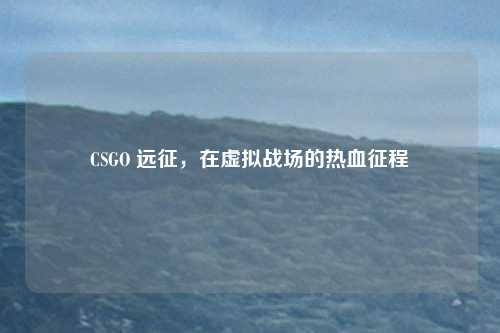 CSGO 远征,在虚拟战场的热血征程