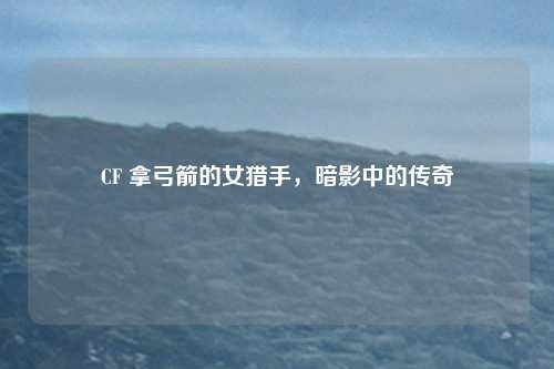 CF 拿弓箭的女猎手,暗影中的传奇