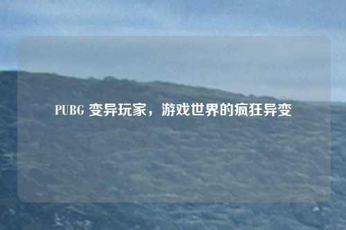 PUBG 变异玩家,游戏世界的疯狂异变